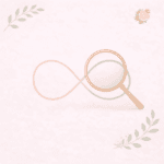 Illustration minimaliste représentant une courbe cyclique observée à l’aide d’une loupe, évoquant la lecture experte, le discernement et l’analyse fine du cycle féminin en symptothermie.