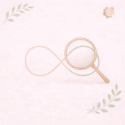 Illustration minimaliste représentant une courbe cyclique observée à l’aide d’une loupe, évoquant la lecture experte, le discernement et l’analyse fine du cycle féminin en symptothermie.