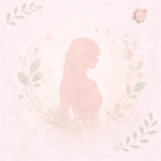 Illustration douce représentant une silhouette féminine entourée d’éléments naturels abstraits, symbolisant la naturopathie féminine comme approche respectueuse du rythme biologique, de la vitalité naturelle et de l’harmonisation globale du corps.