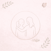 Illustration minimaliste représentant deux professionnelles reliées par un lien protecteur, symbolisant la supervision, le cadre éthique et l’accompagnement sécurisant dans la pratique de la symptothermie.